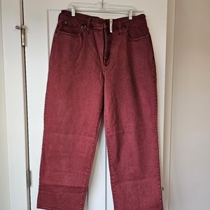 Red Madewell Jeans size 33
